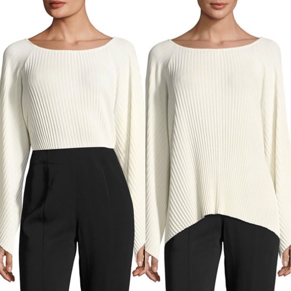 Elizabeth and James Sweaters - Elizabeth & James Pleated Wide-Sleeve  Sweater